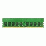 SYNOLOGY - DDR4 - MODULE - 16 GO - DIMM 288 BROCHES - 2666 MHZ / PC4-21300 - MÉMOIRE SANS TAMPON
