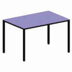 TABLE LOKI 120X80X75 CM MAUVE/NOIR