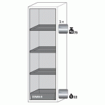 ARMOIRE SCLASSIC90-BAC-1968X596-DROITE-ACIER-GRIS-3
