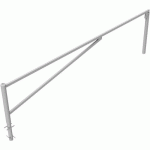 BARRIÈRE PIVOTANTE GALVANISÉ BÉTONNER SERRURE PROFILÉ-4500MM - SCHAKE