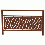 BARRIÈRE VENISE 1.50 M STRUCT TÔLE DÉCOUPÉE ZINC ASP CORTEN - PROCITY