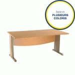 BUREAU OPÉRATIONNEL DROIT TRIADE PIEDS L 120 CM (COLORIS AU CHOIX)