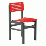 CHAISE EOLE 4 PIEDS - HÊTRE EPHEDRA - HÊTRE ANTHRACITE - SUNSET CREATION