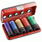 COFFRET DE 5 DOUILLES À CHOC RENFORCÉ 1/2