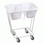 CORBEILLE À LINGE PETIT MODÈLE COLORIS BLANC - MANUTAN COLLECTIVITÉS