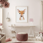 MACO DESIGN LAMPE À POSER ROSABELLE AVEC PIED FORME CAGE, ROSE