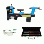 PACK TOUR À BOIS 580W - 406MM - TAB040 + COFFRET DE GOUGES ET LUNETTES OFFERTS LEMAN