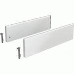 PAROIS LATÉRALES TOPSIDE POUR TIROIR ARCITECH-HAUTEUR124MM-BLANC-L650MM HETTICH