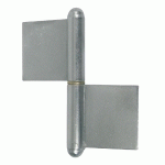 PAUMELLE DE GRILLE 80MM LAME AU CENTRE ACIER BRUT - JARDINIER MASSARD - J535150-1