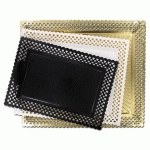 PLATEAU ET DENTELLE ERIK 27X32 CM CARTON NOIR (VENDU PAR 100)