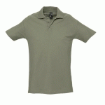 POLO PERSONNALISABLE HOMME EN COTON KAKI