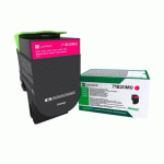 TONER LEXMARK 78C20M0 MAGENTA POUR IMPRIMANTE LASER - TONER AUTHENTIQUE