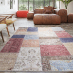 120X170 - TAPIS SALON VIVACE MULTICOLORE 120X170 EN POLYESTER DOUX ET SOYEUX - MULTICOLORE