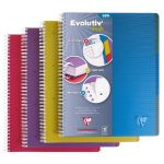 CLAIREFONTAINE CAHIER À SPIRALES EVOLUTIV'BOOK - FORMAT A4 MAXI (90 G/M2) - 240 PAGES À PETITS CARREAUX - COULEURS ASSORTIES (PRIX À L'UNITÉ)