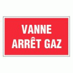 PANNEAU VANNE ARRÊT GAZ