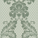 PAPIER PEINT COULOIR ORNEMENT FLEURI | PAPIER PEINT GRIS & BLANC BAROQUE IDÉAL CHAMBRE ADULTE | TAPISSERIE SALON BAROQUE ÉLÉGANTE - 10,05 X 0,52 M