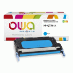 TONER REMANUFACTURÉ OWA - STANDARD - CYAN - POUR HP Q7561A