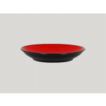 ASSIETTE COUPE CREUSE ROND ROUGE PORCELAINE Ø 28 CM FIRE RAK