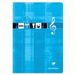 CAHIER MUSIQUE PIQUÉ A4 96 PAGES BLEU CIEL - ASSORTIS - LOT DE 10