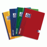 CAHIER OXFORD OPEN FLEX - RELIURE BROCHEE - 17 X 22 CM - 192 PAGES - GRANDS CARREAUX - PAPIER 90G