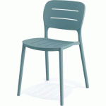 CHAISE EMPILABLE PROPI EN PP - BLEU - VEBA