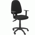 CHAISE TRIBALDOS ACCOUDOIRS RÉGLABLES - NOIR - PIQUERAS Y CRESPO