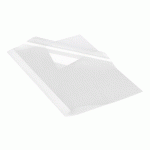 LOT DE 100 - COUVERTURE DE THERMOSOUDURE DOS 3 MM CARTON 200 G FELLOWES BLANCHE