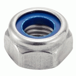 ÉCROU HEXAGONAL FREIN INDÉSSERABLE AVEC BAGUE NYLON INOX A2 DIN 985 M4 BOÎTE DE 200 - ACTON - 626024