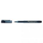 FABER CASTELL STYLO FEUTRE POINTE LARGE 0,8 MM, CORPS TRANSPARENT, ENCRE NOIRE INDÉLÉBILE