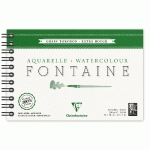 FONTAINE ALBUM SPIRALÉ 12F 12X18CM 300G GRAIN TORCHON - BLANC - LOT DE 4
