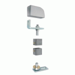 JEU DE PIVOTS RÉGLABLES TYPE 100 SANS CHEVILLE AVEC CAPOT PVC - TUBE 50 TORBEL
