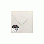 LOT DE 2 - PAQUET DE 20 ENVELOPPES POLLEN 165X165MM 120G/M2 - GRIS PERLE