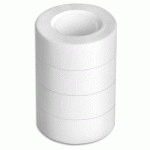 LOT DE 4 ROULEAUX D'ADHÉSIF INVISIBLE 19MMX33M - FILMÉ - LOT DE 11
