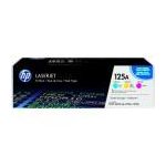 PACK TONERS TRICOLOR HP POUR COLORLASERJET CP 1215 / 1515 / 1518 (125A)