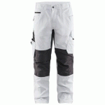 PANTALON DE TRAVAIL PEINTRE STRETCH BLANC/GRIS FONCÉ TAILLE 54C - BLAKLADER