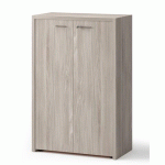 ARMOIRE BASSE XENNON PORTES BATTANTES H.131 X L.86 CM - ORME
