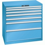 ARMOIRE 7 TIROIRS 1023X725X1000MM-CHARGE 75KG-BLEU CLAIR - LISTA