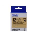 EPSON RUBAN SATIN POUR ÉTIQUETEUSE LK-4KBK NOIR/OR 12 MM (5 M)