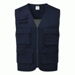 LOT DE 2 - PORTWEST C704 GILET DE TRAVAIL MARINE - TAILLE L