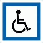 PANNEAU PARKING POUR PERSONNES HANDICAPÉES CE14