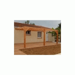 PERGOLAS ADOSSÉE , 600CMX450CM, BOIS DOUGLAS FRANÇAIS, CARPORT-AUVENT- ABRI TERRASSE