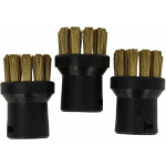 VHBW - 3X BROSSE ARRONDIE, GRANDE TAILLE COMPATIBLE AVEC KÄRCHER SC 6.800 CB, SC 6.820 C, SC 902, SC 952, SC JTK 10 NETTOYEUR VAPEUR - BROSSE À VAPEUR