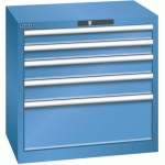 ARMOIRE BLEU CAP. 717X572X700 AVEC 5 TIR. 75KG _ 78.560.040 - LISTA