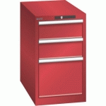 ARMOIRE ROUGE 411X725X700 AVEC 3 TIR. 75KG _ 78.447.070 - LISTA