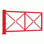 BARRIÈRE TOURNANTE DÉCORATIVE 2.01 M - ROUGE 3020 - PROCITY