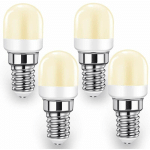 BEIJIYI - LAMPE E14 LED AMPOULE POUR RÉFRIGÉRATEUR, 2W SES LAMPE (ÉQUIVALENT 20W-25W), 140LM, BLANC CHAUD-3000K LOT DE 4