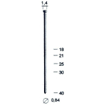 POINTE DE CLOUAGE PNEUMATIQUE TÊTE DE BRADS 0,8 MM 10000PZ 0,8X20 MM 8723 CLAVEX