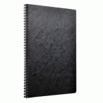 LOT DE 5 - CAHIER RELIURE INTÉGRALE AGE BAG A4 100 PAGES PETITS CARREAUX - NOIR