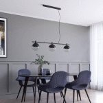 LUCANDE DUSTIAN SUSPENSION À 3 LAMPES, 124 CM