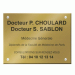 PLAQUE SIGNALÉTIQUE PERSONNALISABLE PLEXI COLOR - 40 X 30 CM JUSQU'À 6 LIGNES